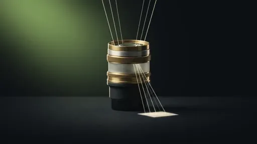 A precision lens aligning several thin light beams onto one plane